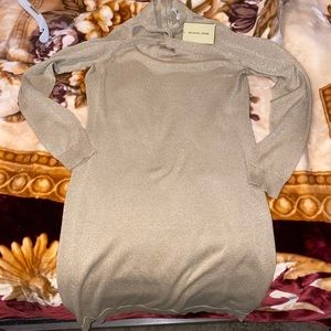 Knee dress gold